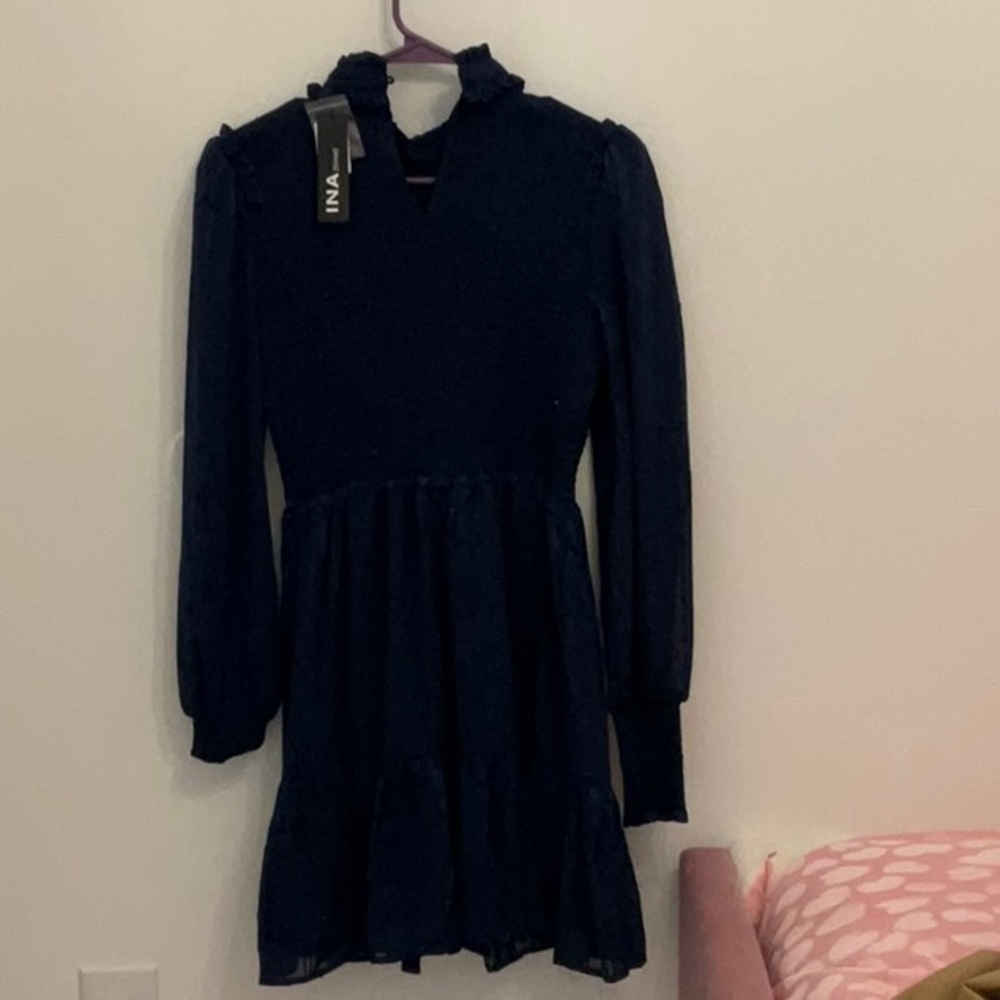 A babydoll dress long sleeve